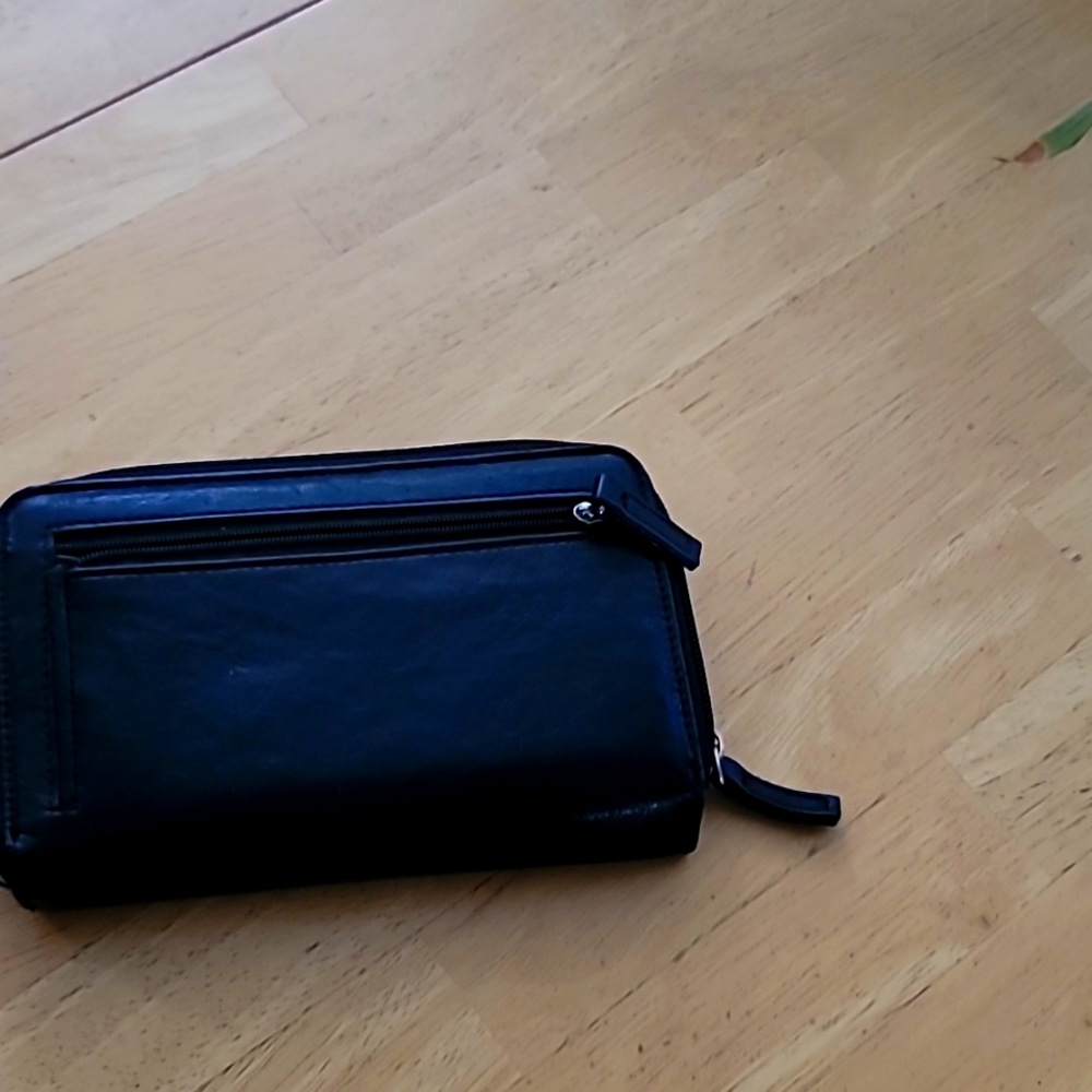 Faux leather wallet